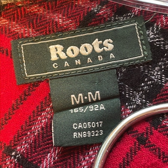 Roots Canada Men's M FLANNEL Soft Buffalo Plaid Red - Picture 5 of 12